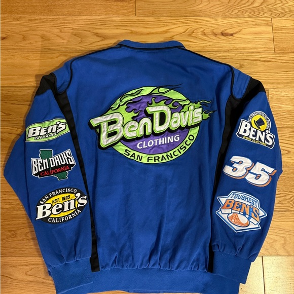 Ben Davis Blue Racing Jacket - Picture 2 of 7
